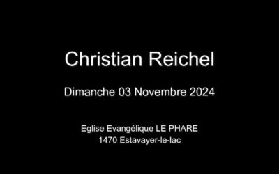 Dimanche 03 Novembre 2024  Christian Reichel