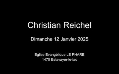 Dimanche 12 Janvier 2025  Christian Reichel