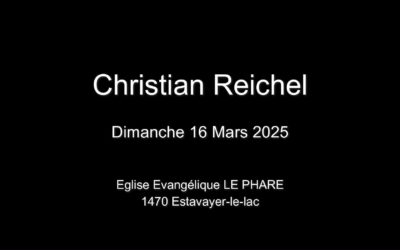Dimanche 16 Mars 2025  Christian Reichel