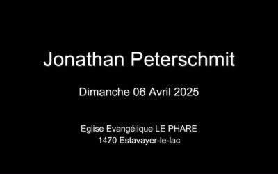 Dimanche 06 Avril 2025  Jonathan Peterschmit