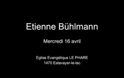 Mercredi 16 Avril 2025  Etienne Bühlmann