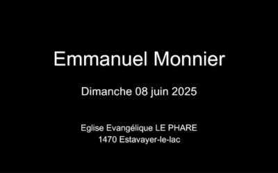 Dimanche 08 juin 2025  Emmanuel Monnier